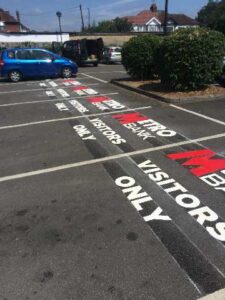 car park line marking Central England