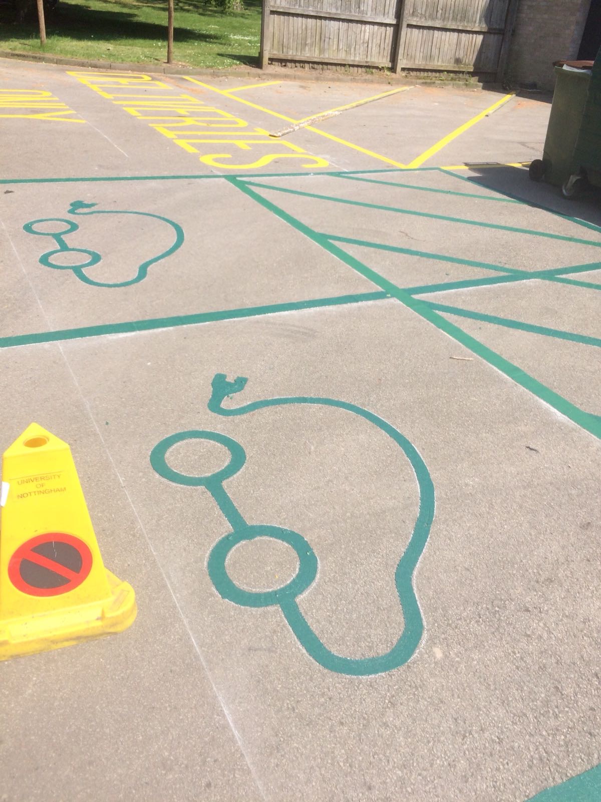 Electric Car Charging Bay Marking Central England